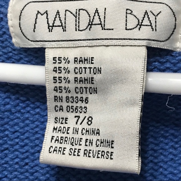 Mandal Bay Rain Applique Button up Sweater Vest - Picture 3 of 3